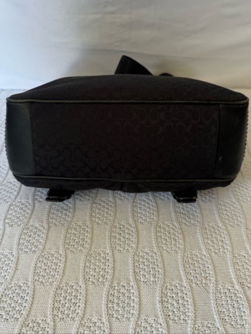 Coach Unisex Jacquard & Leather Medium Messenger Crossbody - Picture 6 of 10